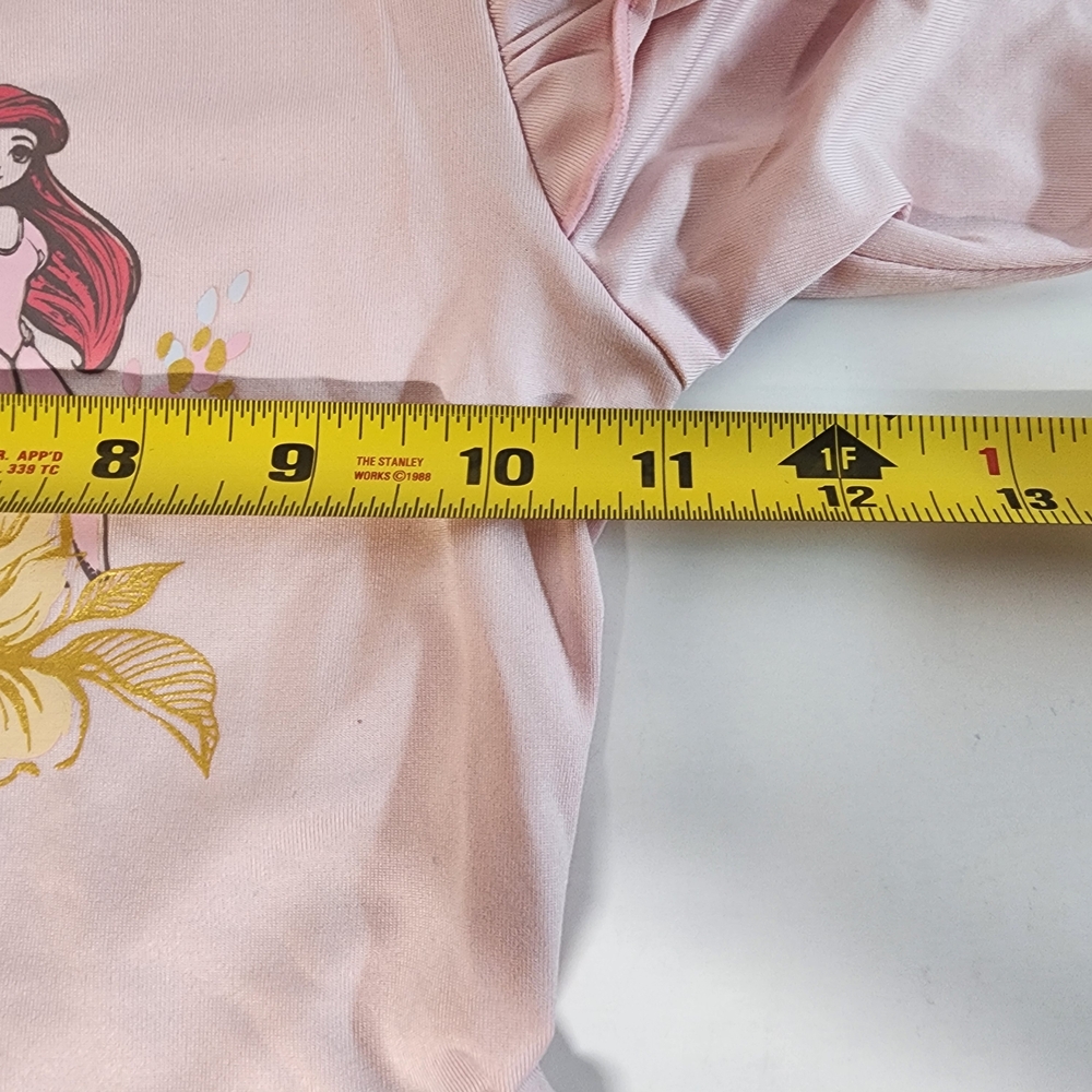 Pink Princess Long Sleeve Dress Tulle Skirt Cinderella Belle Ariel - Picture 9 of 9